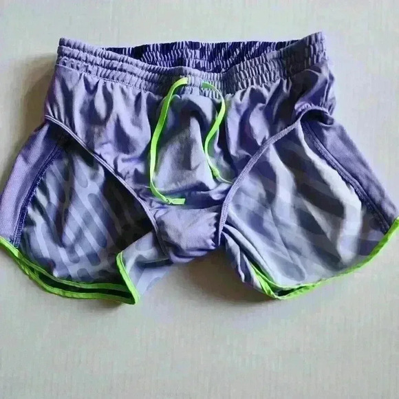 Nike Dri Fit Women's Athletic Running Workout Exercise Shorts Purple - Picture 6 of 9